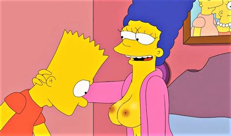 Hentai Busty Bart Simpson Breasts Erect Nipples Marge Simpson The