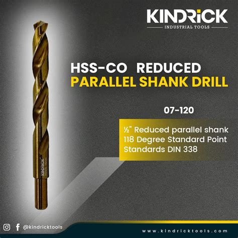 HSS Cobalt Reduced Parallel Shank Drill Abasco Tools