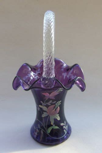 Fenton Purple Got Free Shipping Us Glass Art Purple Glass Antique Glass