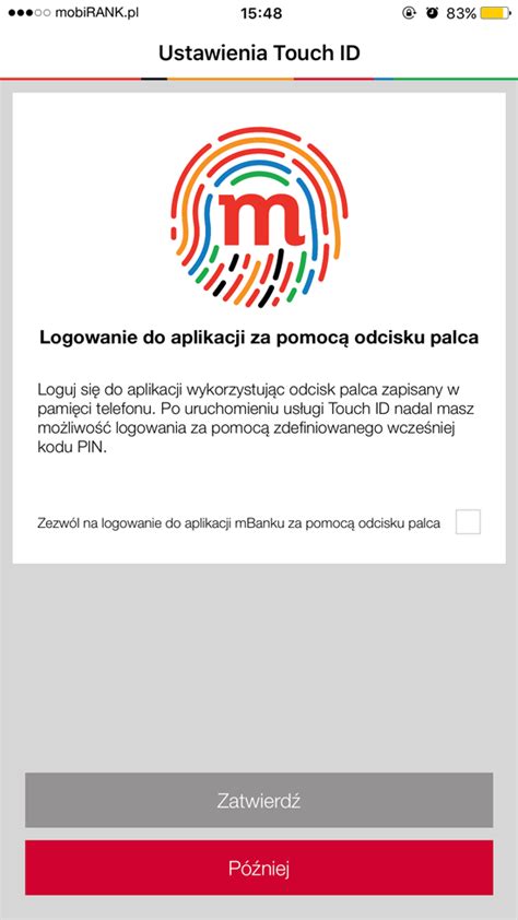 Aplikacja Mbanku Z Logowaniem Za Pomocą Touchid Mobirankpl