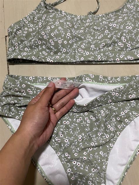 Two Piece Floral Bikini Women S Fashion Swimwear Bikinis Swimsuits On Carousell