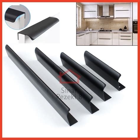 Jual Tarikan 6603 Black Hitam Handle Laci Pintu Lemari Minimalis Dapur