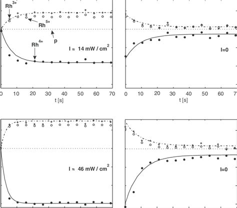 Time Dependence At Room Temperature Of The Light Induced Rh