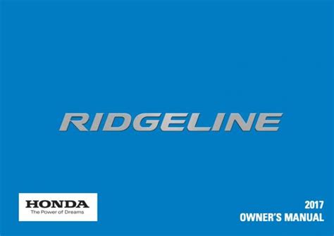 Honda Ridgeline Owners Manual Pdf Manual Directory