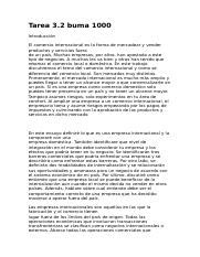 Tarea Buma Docx Tarea Buma Introducci N El Comercio