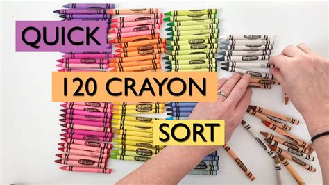 120 Crayola Crayon Colors In Order