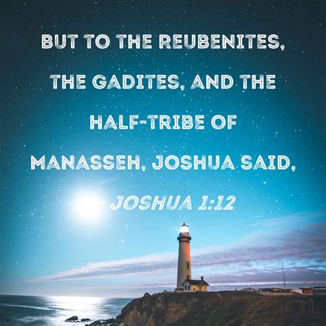 Joshua But To The Reubenites The Gadites And The Half Tribe Of