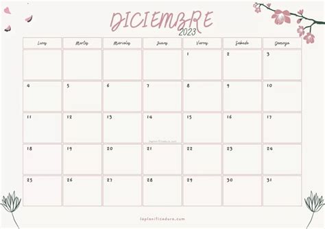 Calendarios Diciembre 2023 Para Imprimir Plantilla Calendario