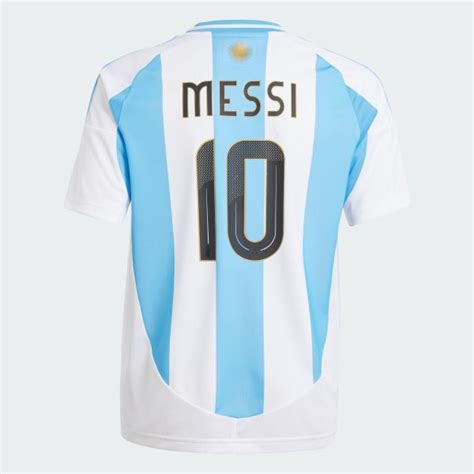 adidas Argentina 24 Messi Home Jersey Kids - White | Free Shipping with ...