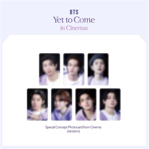 BTS Yet To Come In Cinema Photocard Store KStairway