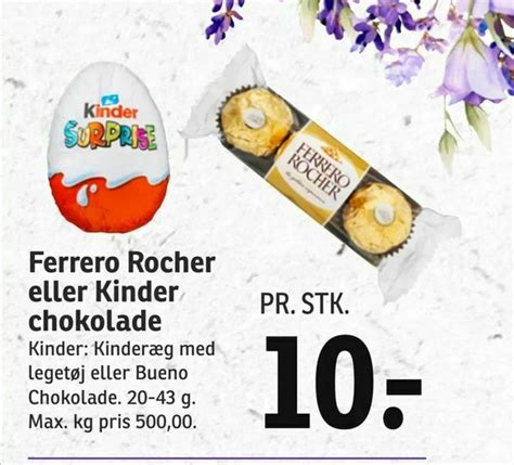 Ferrero Rocher Eller Kinder Chokolade Tilbud Hos SPAR