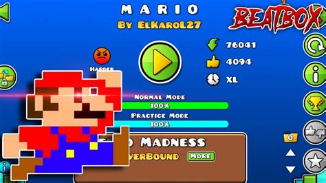 Mario El Que Te Cogi En El Armario En Geometry Dash Beat Box Youtube