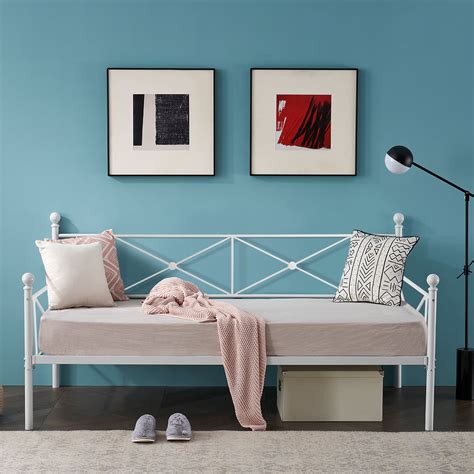 Vecelo Metal Platform Daybed Frametwin Sizewhite