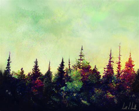 Promising Treeline Digital Art by Scott Smith - Fine Art America