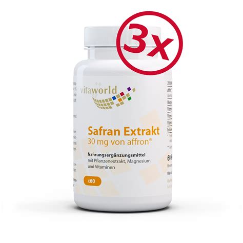 Er Pack Safran Extrakt X Kapseln Nat Rlicher Safran Mit