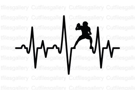 Football Player Heartbeat SVG Graphic By Cutfilesgallery Creative Fabrica