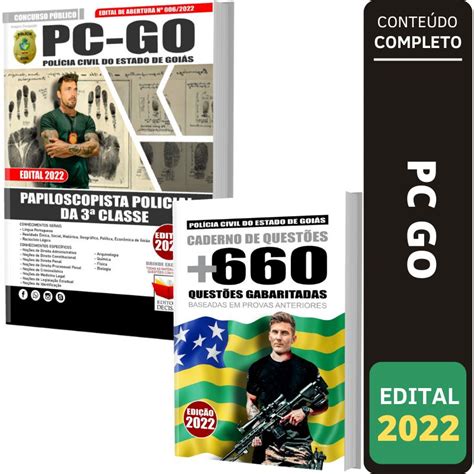 Kit Apostila Pc Go Papiloscopista Policial Testes Solu O Cursos