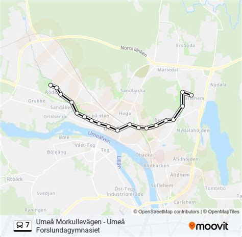 Rutt Tidtabeller H Llplatser Kartor Ume Morkullev Gen Uppdaterat