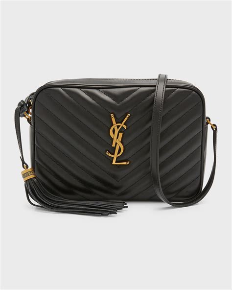 Saint Laurent Lou Medium Ysl Camera Bag With Pocket And Tassel In Quilted Leather Neiman Marcus