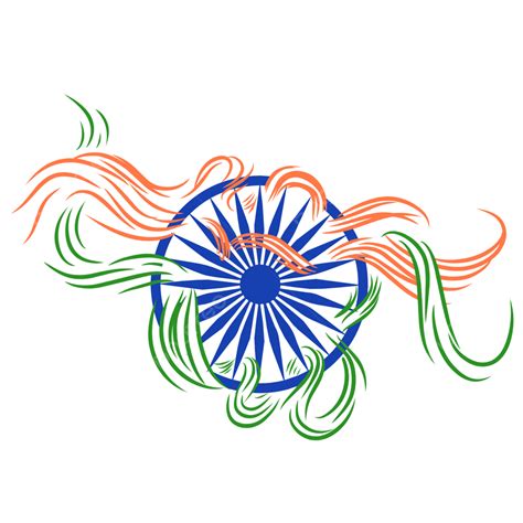 Indian Ashoka Chakra With Tri Colored Flag Ashoka Chakra Independence