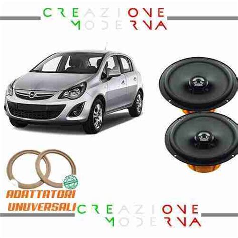 Kit 2 Casse HERTZ X Opel Corsa D E Anteriori 16 5 Adattatori