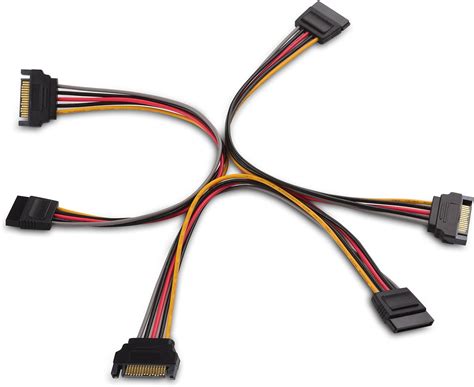 Cable Matters 3 Pack 15 Pin Sata Power Extension Cable 20cm