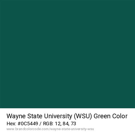 Wayne State University (WSU) Brand Color Codes » BrandColorCode.com