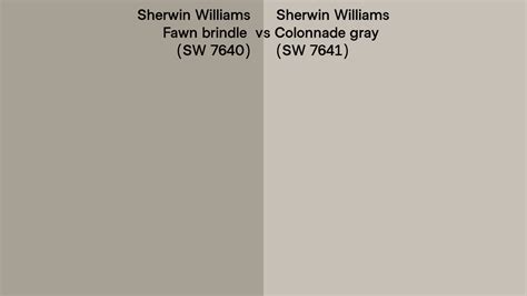 Sherwin Williams Fawn Brindle Vs Colonnade Gray Side By Side Comparison