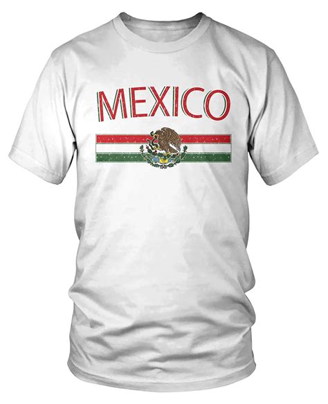 2018 Hot Sale Fashion Mens Mexican Flag And Coat Of Arms Mexico T