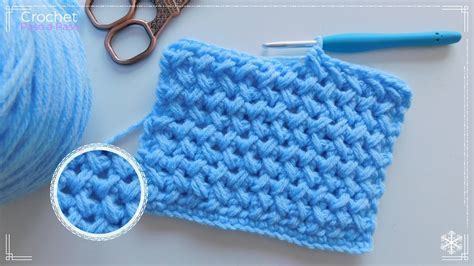 Punto Crochet Ganchillo Punto Herringbone F Cil Y Bonito