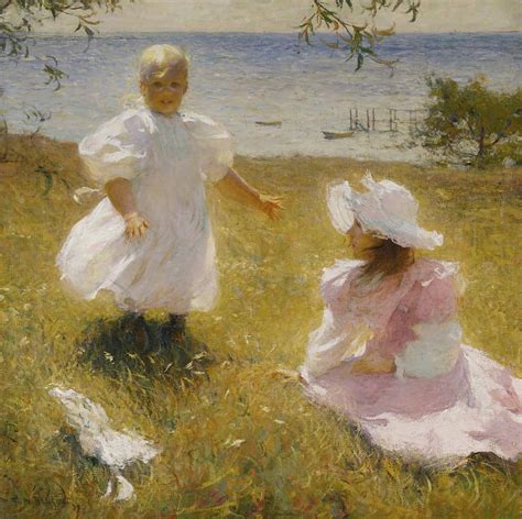 The Sisters Painting By Frank Weston Benson