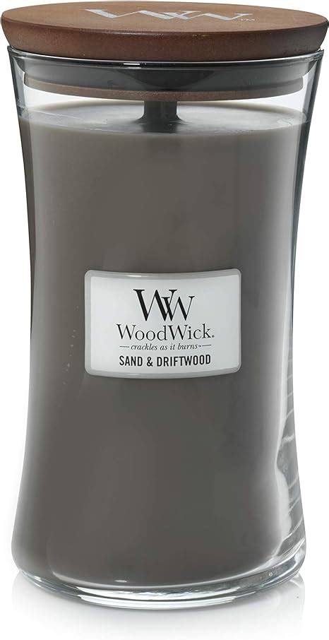 Amazon Woodwick Large Hourglass Scented Candle Sand And