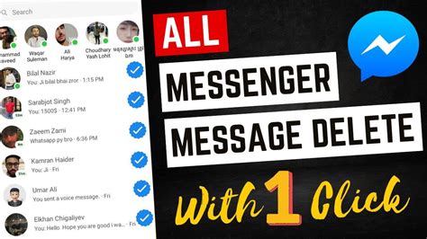 Messenger Chat Delete With On Click All Messenger Message Delete At Once All Chat Delete