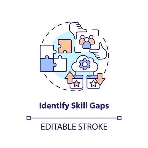 Premium Vector Identify Skill Gaps Concept Icon