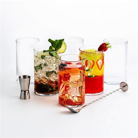 Set Pentru Cocktail Piese Luminarc Sticla Transparent Mezoni Ro