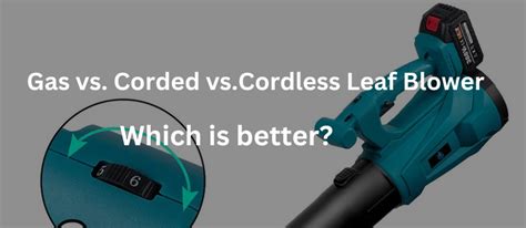 Gas Vs Corded Vscordless Leaf Blower Which Is Better Onevan