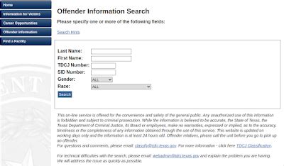 Tdcj Inmate Search | TDCJ Inmate Lookup: TDCJ Inmate Search | Online ...