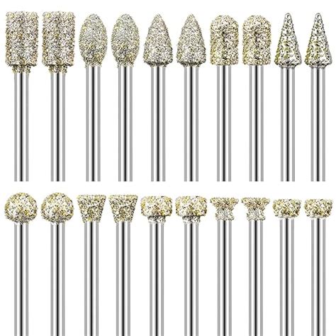 Amazon Diamond Grinding Burr Drill Bit Set For Dremel Rotary Tool