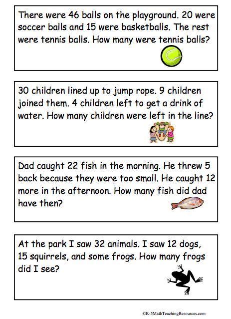 Two Step Word Problems Worksheets