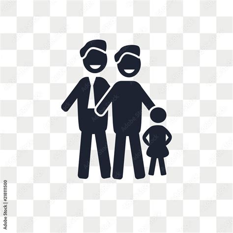 Gay Couple Vector Icon Isolated On Transparent Background Gay Couple Logo Design Stock Vector