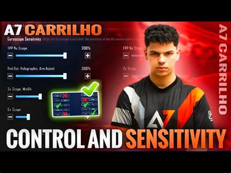 A7 CARRILHO New Sensitivity Code A7 Carrilho Control Code Pubg A7