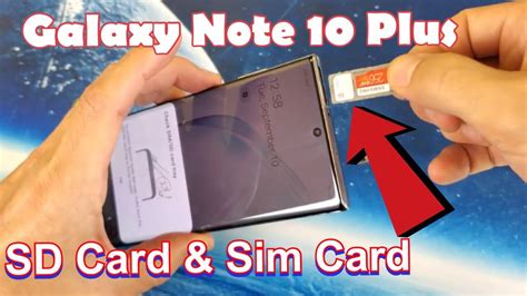 Galaxy Note 10 Plus How To Insert SD Card Sim Card Properly Double