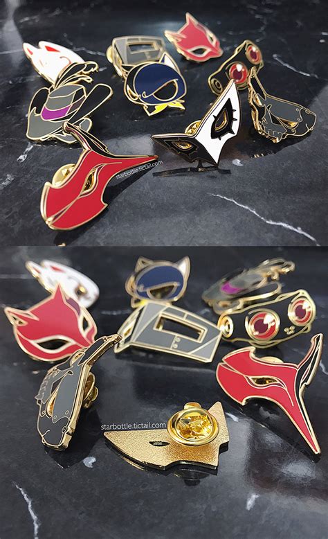 Persona5 Masks Enamel Pins By Aka Shiro On Deviantart