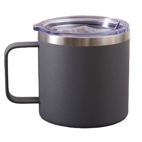 Travelwant 12oz Coffee Mug Vacuum Insulated Camping Mug With Lid Double Wall Stainless Steel