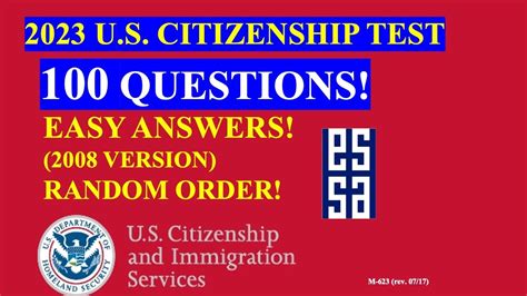 Naturalization Test Questions And Answers Naturalization Tes