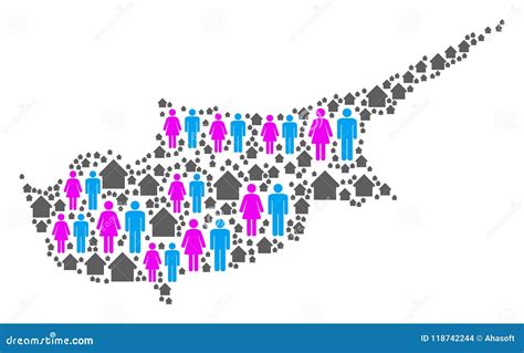 Demographics Cyprus Countries Map Stock Vector - Illustration of ...