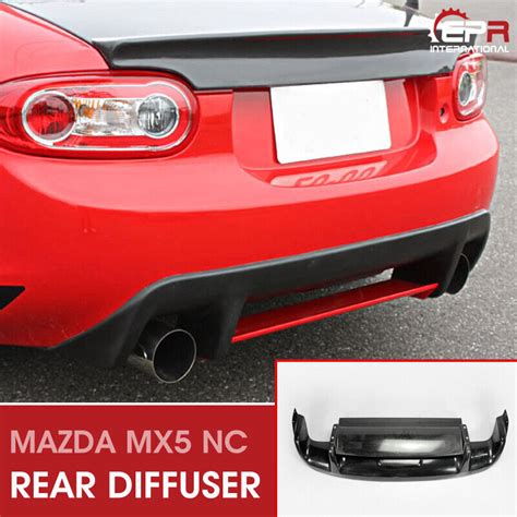 For Mazda Mx Nc Ncec Roster Miata Gvn Style Frp Rear Diffuser With