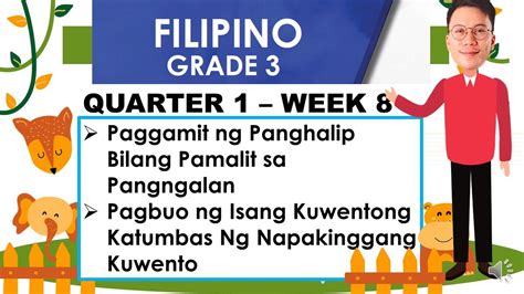 Filipino 3 Quarter 1 Week 8 Melc Based Paggamit Ng Panghalip Bilang