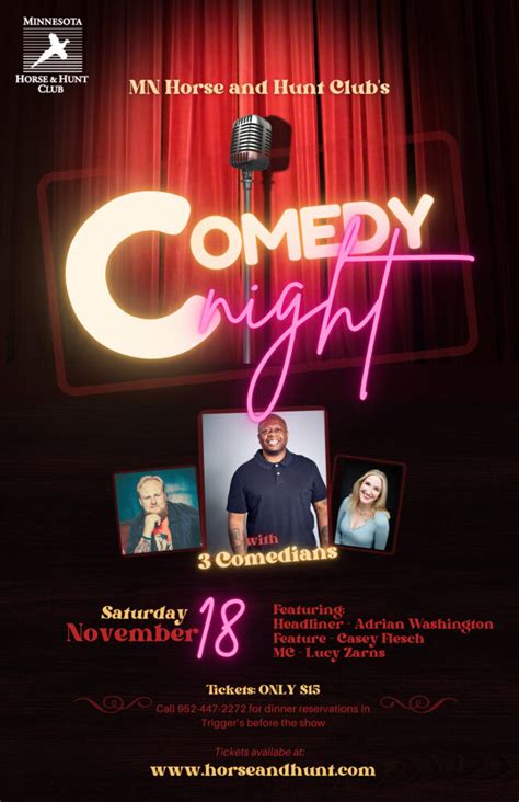 Comedy Night Event Tickets – Minnesota Horse & Hunt Club