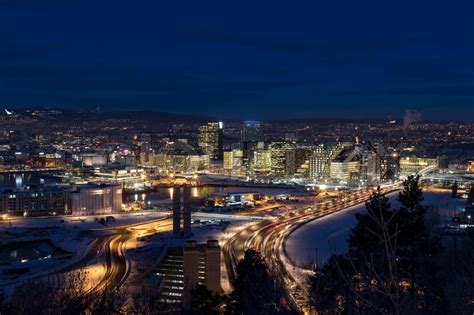 Oslo Skyline winter morning | Stock image | Colourbox